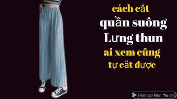483✅ cách cắt quần suông lưng Thun dáng trẻ công thức siêu dễ ai xem cũng tự cắt được