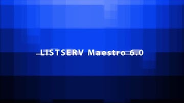 Email Marketing Solution: LISTSERV Maestro 6.0 - What