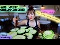 GRILLED ZUCCHINI (what I eat in a day #1) MUKBANG & RECIPE