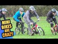 MINI MOUNTAIN BIKES ARE CRAZY - TINY MTB FREERIDE SHREDDING!