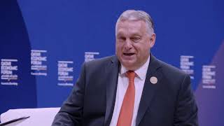 Hungary's Orban speaks at economic forum in Qatar