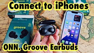 Onn. Groove Earbuds How To Connect & Pair To Iphones