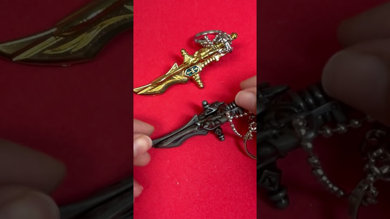 ◇日本製◇ダイキャスト製品◇□二つの剣が合体 二剣龍キーホルダーの