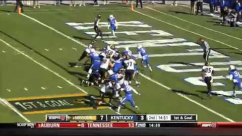 11/09/2013 Missouri vs Kentucky Football Highlights