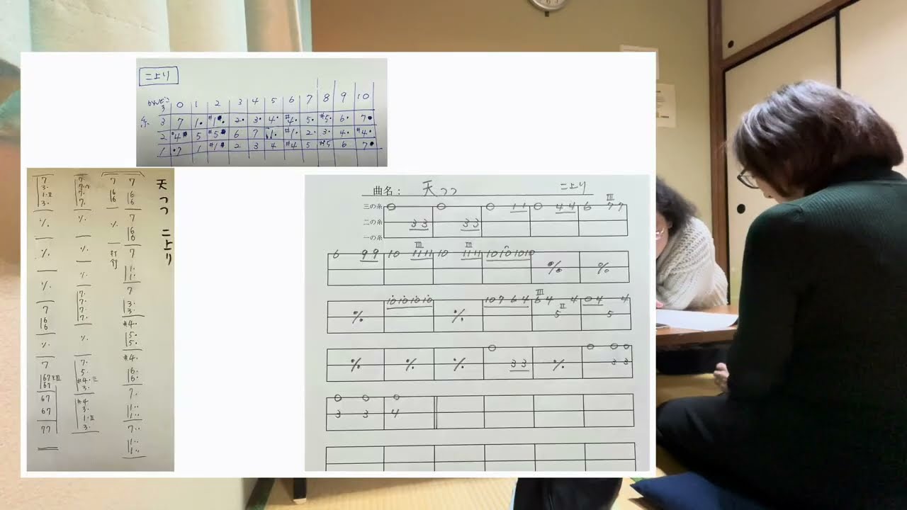 長唄の譜面について②縦譜（研精会譜（研譜）・青柳譜）と横譜（文化譜
