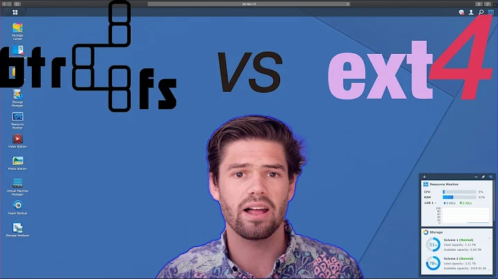 BTRFS vs EXT4 For Synology NAS, which one should you choose? - 4K Users Guide