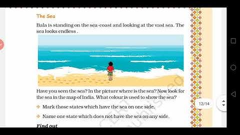 The sea. Mapping your way class 5 maths