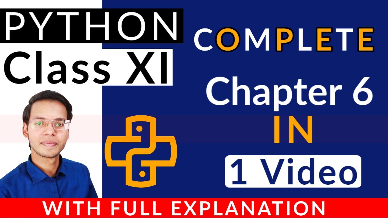 Class 11 | Chapter 6 Python | CBSE board | Vishal Kumar - YouTube