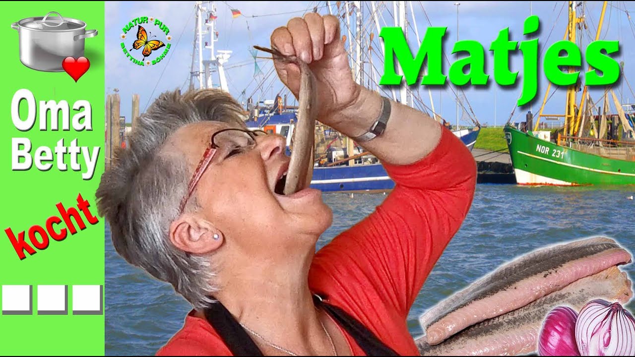 Frischer Matjes mit Bohnenkartoffeln und die Herstellung eines Korallenchips/ Hippe