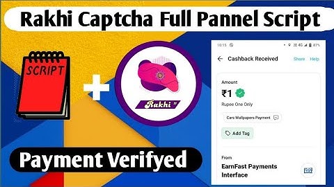 Rakhi Captcha Full Pannel Script ❤️ | Rakhi Captcha task bypass script | refer and earn hack trick |