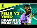 Dramatic moments in augeraliassime vs ymer thriller  paris 2022 highlights