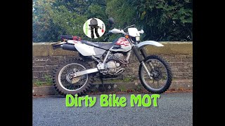 Time for an MOT on the Honda XR250