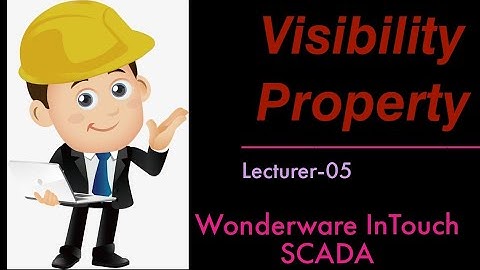 Visibility Property of InTouch SCADA || #HINDI  || #Tutorial