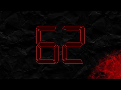 Countdown from 62 to 0 in RED