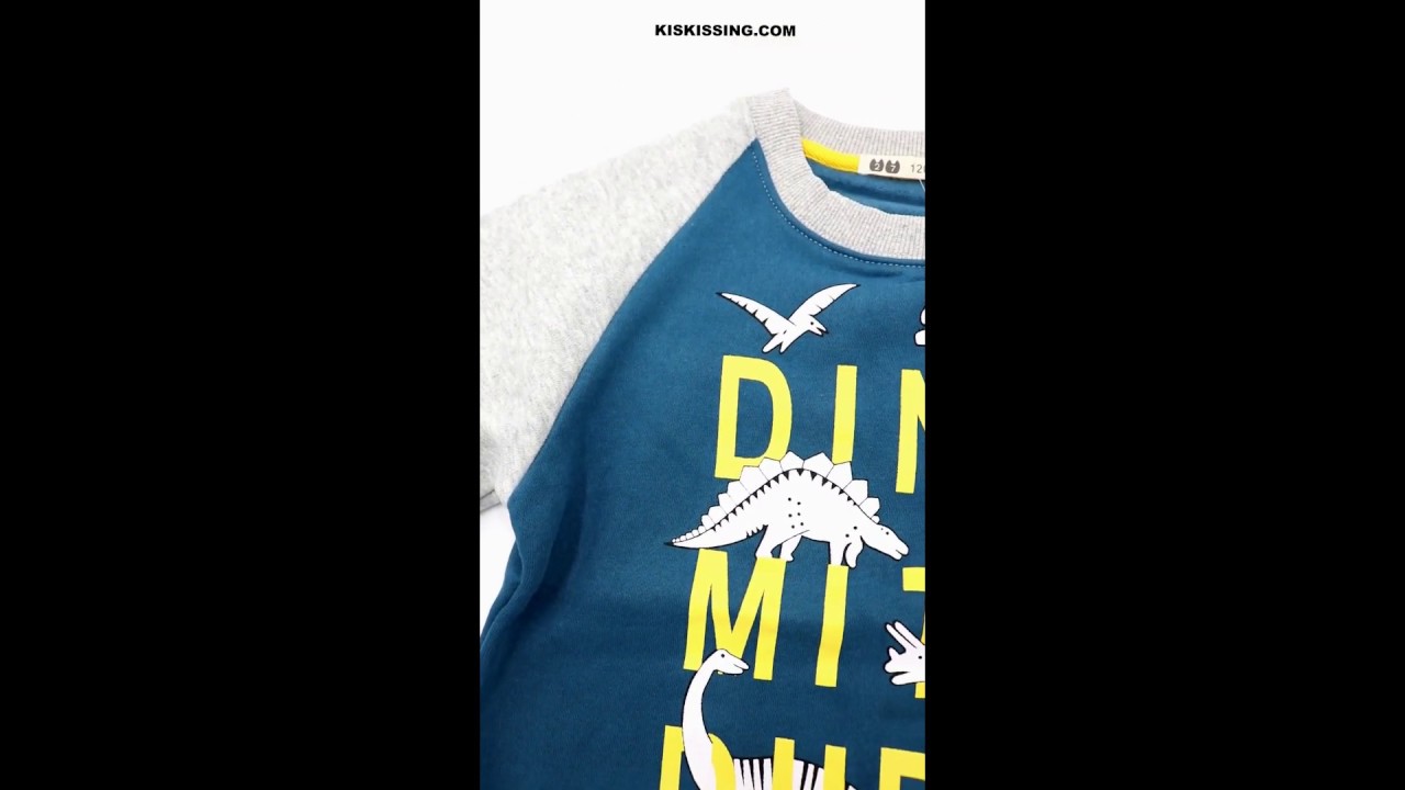 Winter Boys Sweater Printing Letter Pullover T-Shirt Children Casual