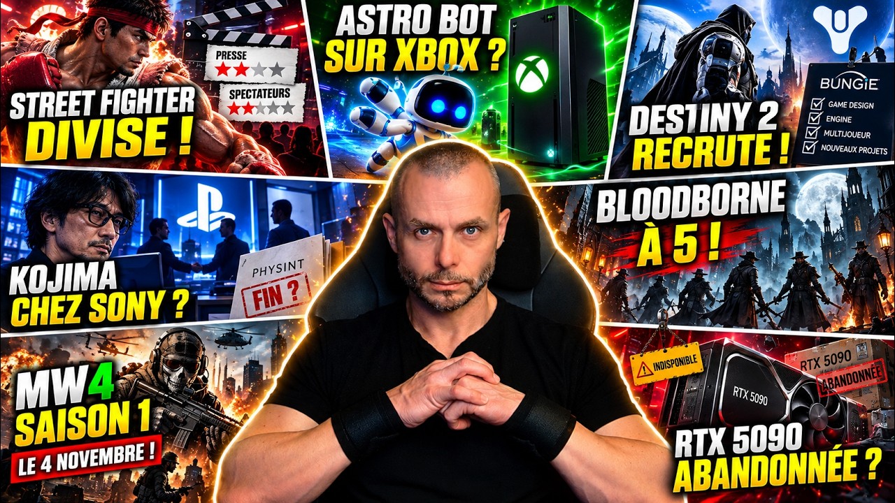 🔥ACTU GAMING DU JOUR (17 Octobre): ASTRO BOT sur XBOX ! BLOODBORNE à 5, RTX 5090 ABANDONNÉE ?
