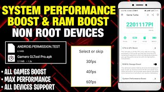 System Performance Boost & Ram Boost Non Root Device | Max FPS & Fix Lag - No Root screenshot 2