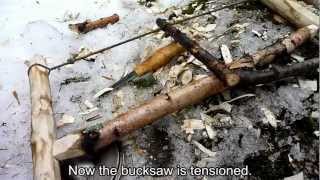 裏山ブッシュクラフト 01 バックソー 01 Bucksaw Youtube