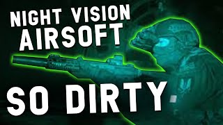Absolutely INSANE - NIGHT VISION airsoft in SHOPPING CENTRE