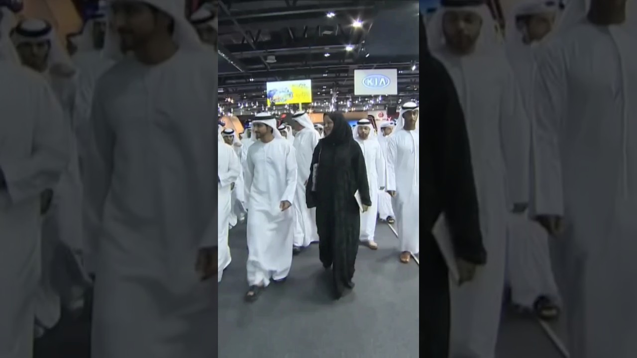 Sheikh Hamdan Fazza Dubai Crown Prince Vist Dubai Motor Show Throwback 