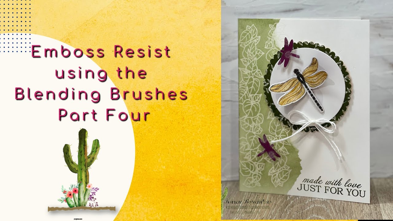Emboss Resist using the Blending Brushes - Part 4 - YouTube