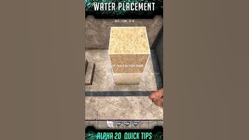 How to Place Water in 7DTD! | Alpha 20 Quick Tips | 7 Days to Die