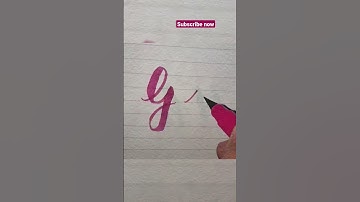 how to write G in cursive writing | satisfying creative art | cursive writing #shorts#viral#art#fyp