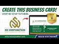 NSDA Graphic Design Level 2 Project: Business Card Design Step-by-Step | NS Corporation