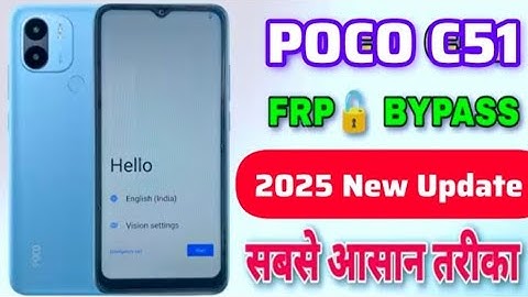 Poco c51 frp bypass new method 2025 || all poco frp bypass android 13