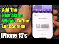 iPhone 15/15 Pro Max: How to Add The Next Alarm Widget To The Lock Screen