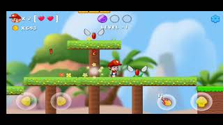 SUPER MANO BROS RUN: Level 1-2 game play