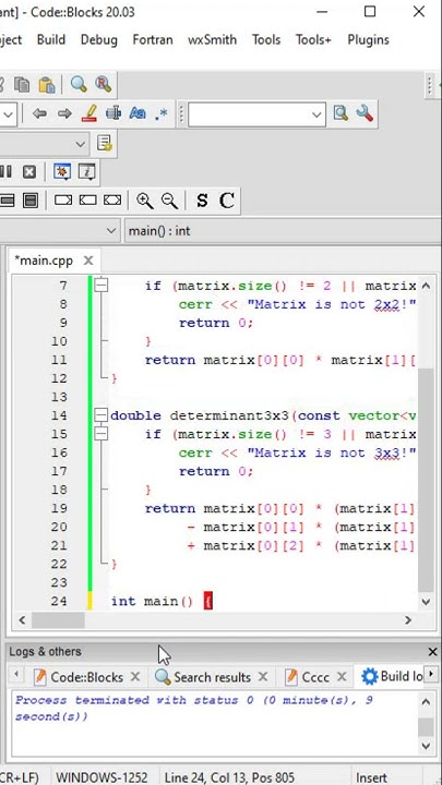 🖥️🔢 C++ Matrix Determinant Program Tutorial | 2x2 & 3x3 Matrices 🎓 # ...