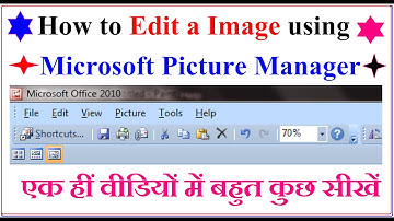 Complete knowledge about microsoft picture manager | How to resize, crop and print image.