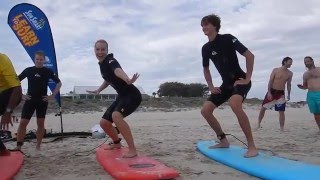 Surf's up! Lisicki & Zverev ride the waves in Perth