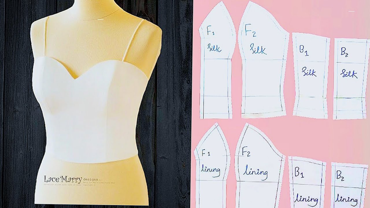 Patronaje de corset para dama