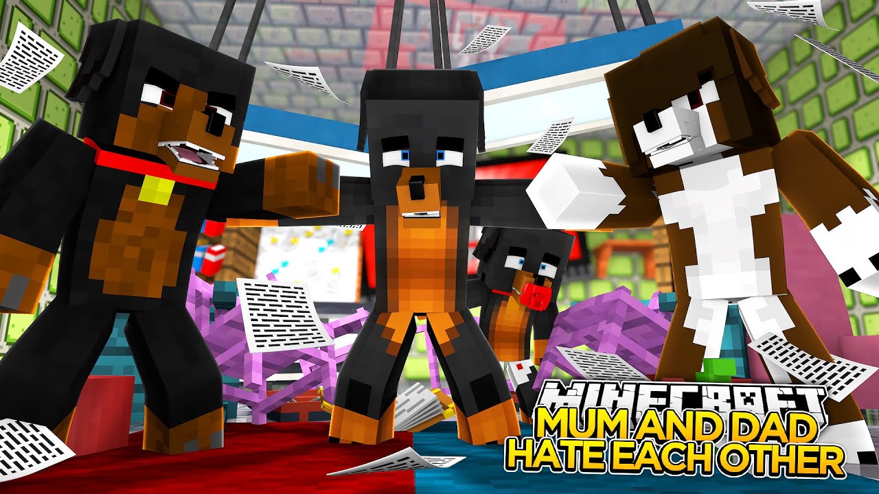 divorce bill Minecraft - MOM AND DAD HATE EACH OTHER - Little Baby Max