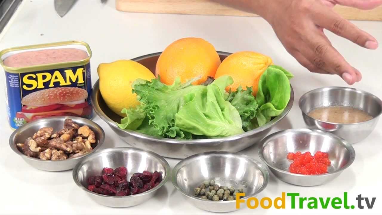 สลัดส้มกับ SPAM (Citrus Salad with Spam)
