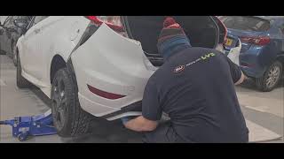 : how to remove a 2017 Fiesta St rear bumper...