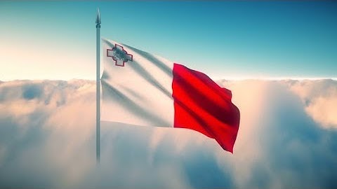 Malta Flag on the Clouds | Motion Graphics - Videohive template