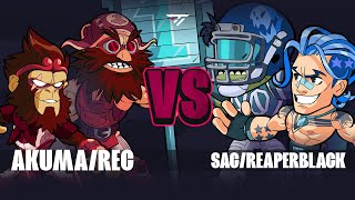 Akuma & Rec vs Sac & Reaper   Winners Quarter-Final The Highest Brawlhalla Doubles (2v2s) #9