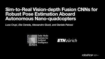 Sim-to-Real Vision-depth Fusion CNNs for Robust Pose Estimation Aboard Autonomous Nano-quadcopters