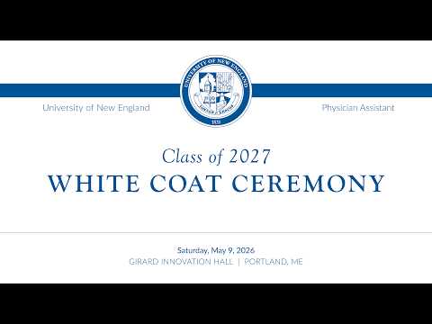 UNE Physician Assistant Program to Welcome Class of 2027 with White Coat Ceremony