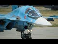 Су-34 взлет с форсажами за десять секунд.