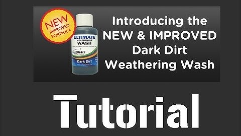 Ultimate Dark Dirt Aircraft Panel Line Wash Tutorial