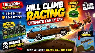 😱 1 Billion Views Challenge! Hill Climb Racing Ultimate Family Car Gameplay screenshot 1