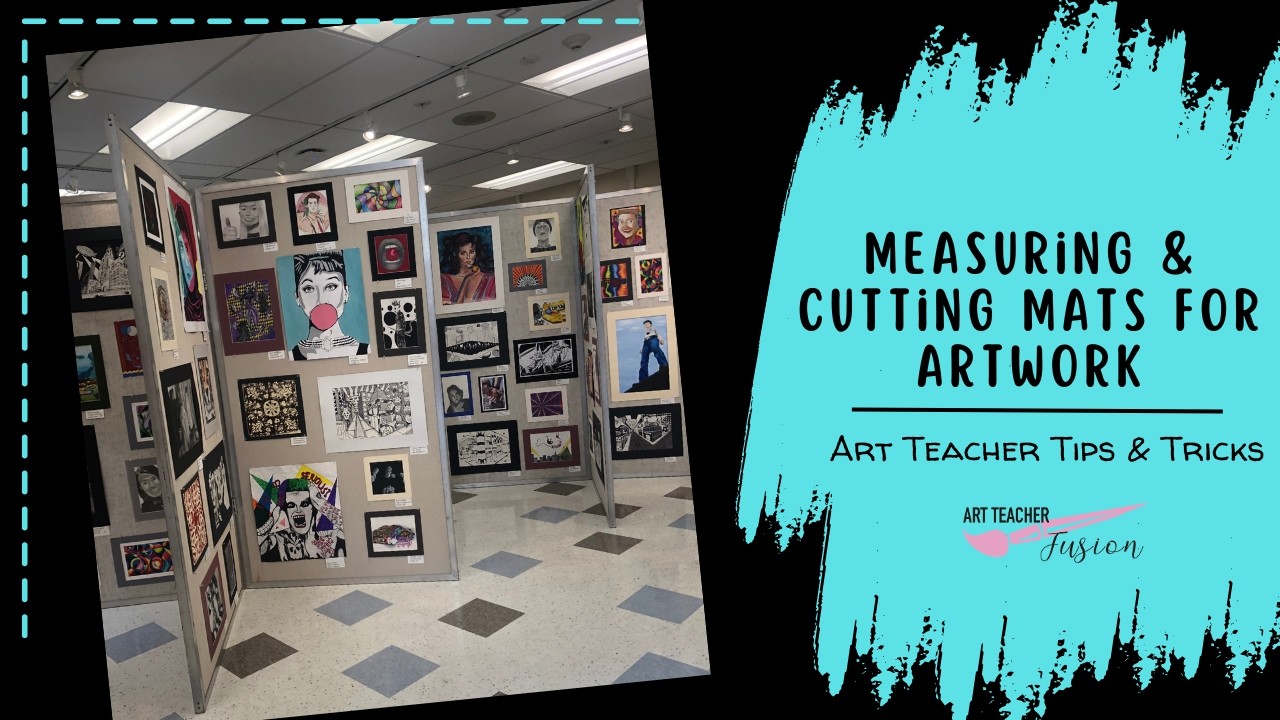 Art Mat Example How to Measure and Cut Mats for Artwork, Art Show, Gallery, High School ...