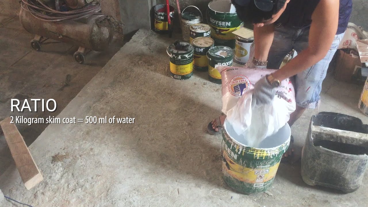 Paano Pinturahan ang Rough Cement Wall at Ceiling Gamit ang Skim Coat | DIY SkimCoating Step-by-Step