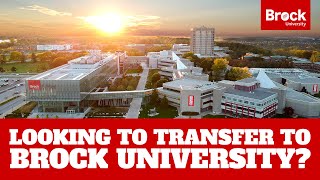 Looking to transfer to Brock University? We're here to help!