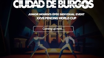 Imagen del video: XXVII FENCING WORLD CUP 
