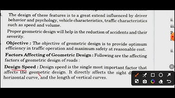 Geometric Design of Highway | B-tech 8th Semester Exam | Important of Design of Highway